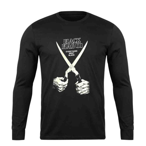 Black Flag Punk Rock Band Long Sleeve T-Shirt Tee