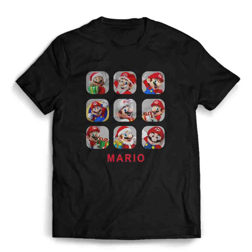 Super Mario Cute Mario Moods Box Mens T-Shirt Tee