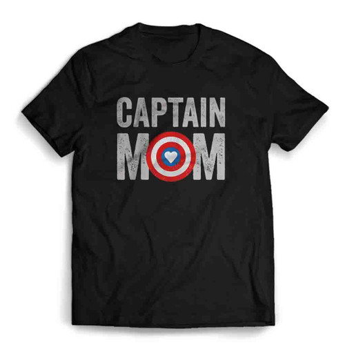 Super Captain Mom Superhero Mens T-Shirt Tee