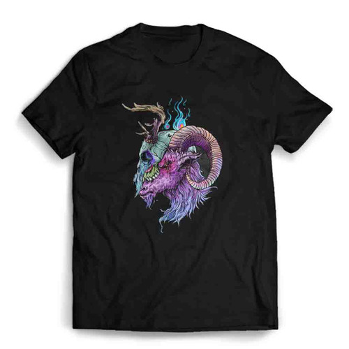 Ram Skull Mens T-Shirt Tee