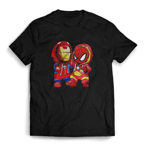 Marvel Spider man And Iron Man Mens T-Shirt Tee