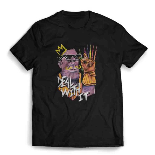 Infinity Thanos Deal With It Mens T-Shirt Tee