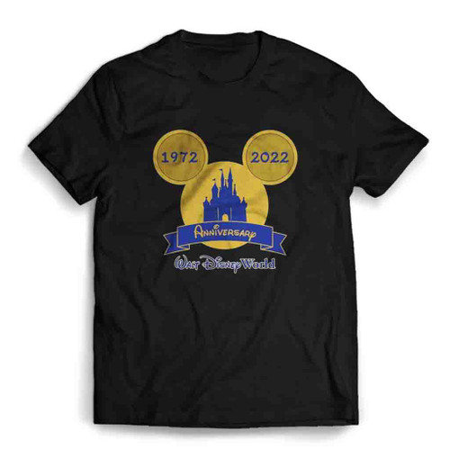 Disney World 50th Anniversary Logo Art Mens T-Shirt Tee