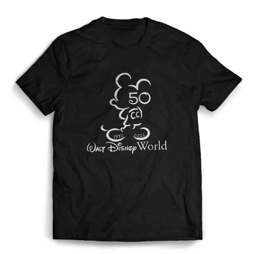 Disney 50th Anniversary Celebration Logo Art Mens T-Shirt Tee