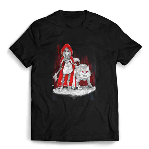 Dark Red Riding Hood Mens T-Shirt Tee