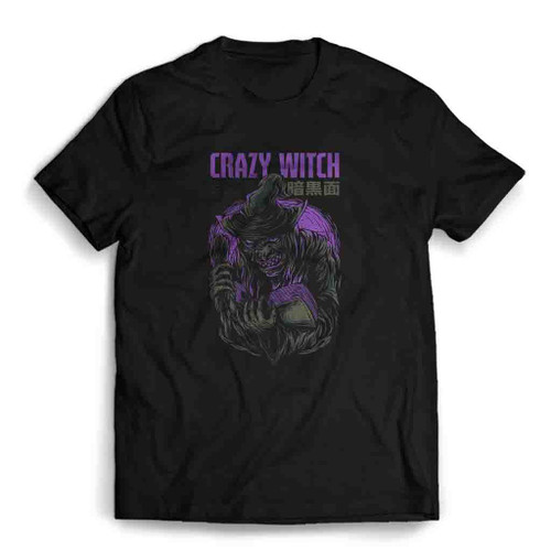 Crazy Witch Mens T-Shirt Tee