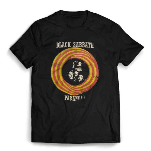 Black Sabbath Paranoid Logo Mens T-Shirt Tee