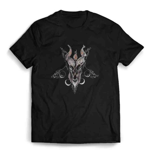 Baphomet Vine Pentagram Mens T-Shirt Tee