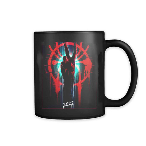 Spiderman Across The Spider Verse Part One New Logo Peace Sign Movie Mug