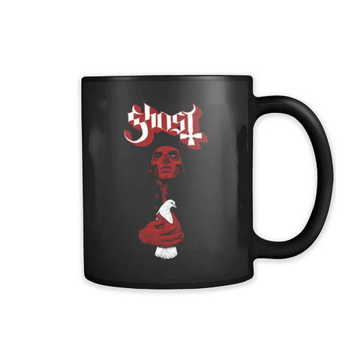 Ghost Band Dove Red Mug