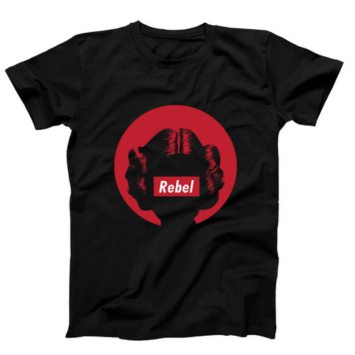 Rebel Princess Leia Red Art Man's T-Shirt Tee