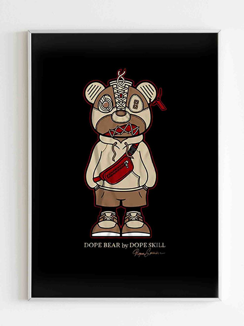 Sneaker Bear Dope Skill Poster