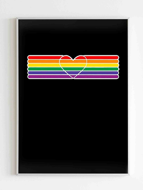 Rainbow Heart Poster