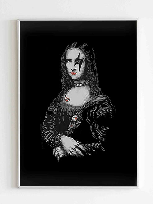 Mona Lisa Rock And Roll Poster