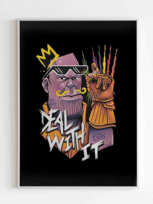 Infinity Thanos Deal With It Poster