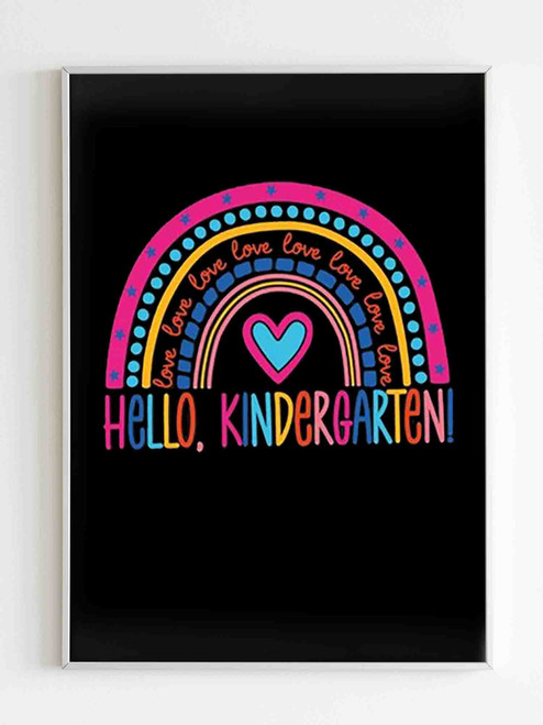 Hello Kindergarten Love Poster