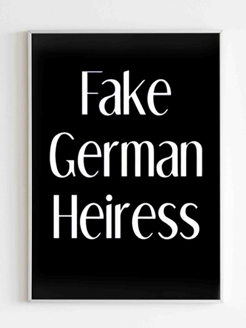 Fake German Heiress Poster