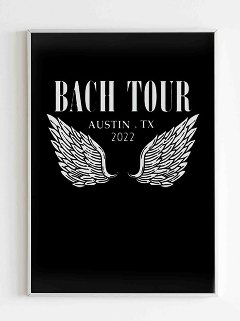 Bach Tour Rock And Roll Bachelorette Angel Wings Poster Bach Tour Rock And Roll Bachelorette Angel Wings Poster
