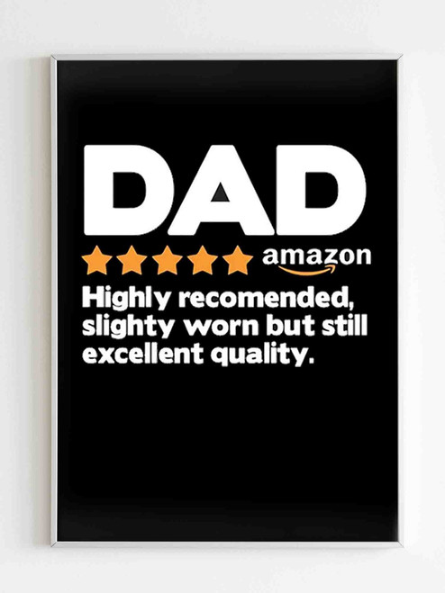 5 Star Dad Fathers Day Poster