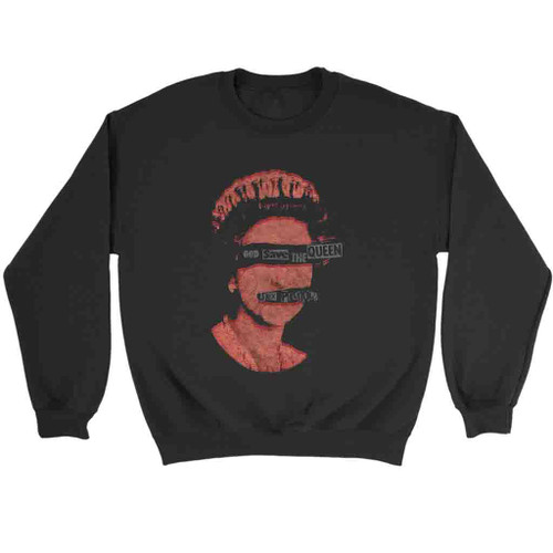 The Sex Pistols God Save The Queen Black Design Sweatshirt Sweater