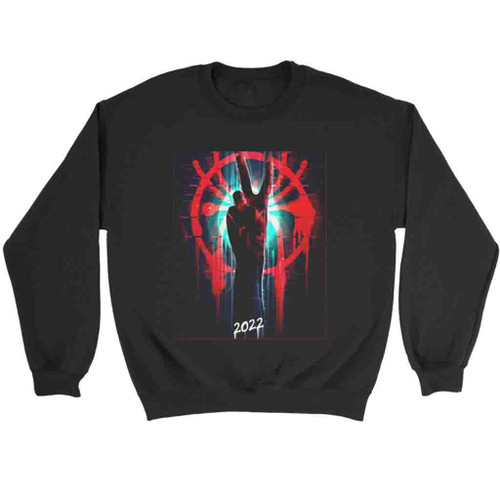 Spiderman Across The Spider Verse Part One New Logo Peace Sign Movie Sweatshirt Sweater