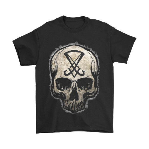 Sigil Of Lucifer Skull Man's T-Shirt Tee