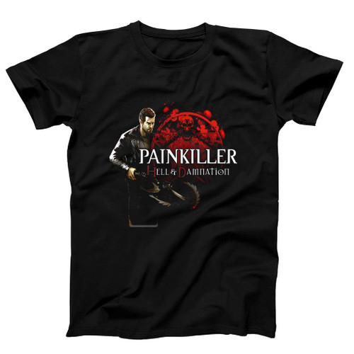 Painkiller Hell N Damnation Skull Blood Logo Man's T-Shirt Tee