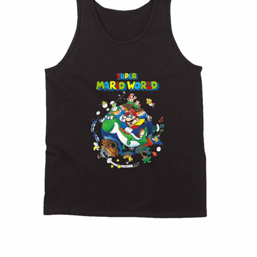 Super Mario World Yoshi And Mario Tank Top