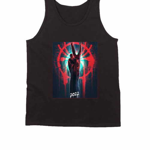 Spiderman Across The Spider Verse Part One New Logo Peace Sign Movie Tank Top