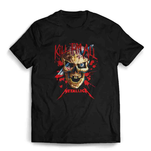 Metallica Rock Band Skull Skill Vintage Mens T-Shirt Tee