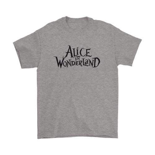 Alice In Wonderland Logo Man's T-Shirt Tee