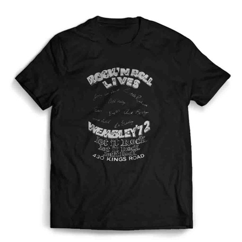 Seditionaries Rock N Roll Lives Wembley 72 Mens T-Shirt Tee Seditionaries Rock N Roll Lives Wembley 72 Mens T-Shirt Tee