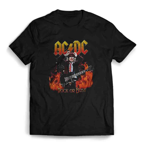 Acdc Rock Or Bust Mens T-Shirt Tee