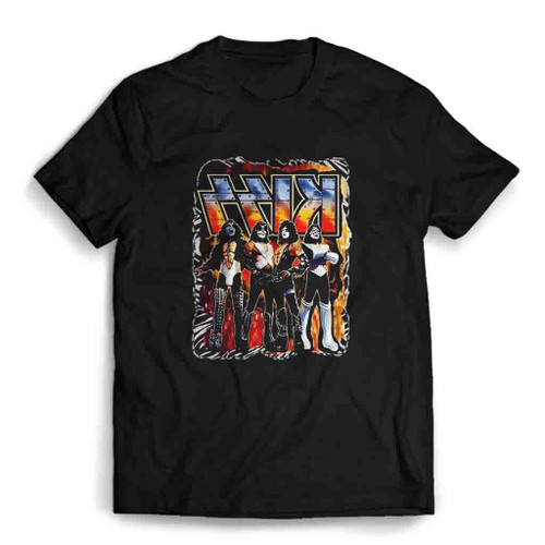 Retro Graphic Kiss Band Rock Heavy Metal Mens T-Shirt Tee