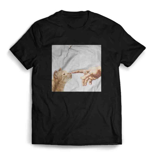 Michelangelo Creation Of Adam Mens T-Shirt Tee Michelangelo Creation Of Adam Mens T-Shirt Tee