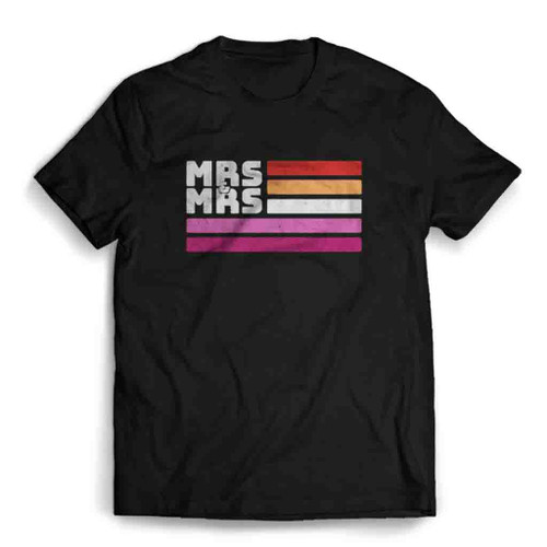 Mrs And Mrs Lesbian Mens T-Shirt Tee