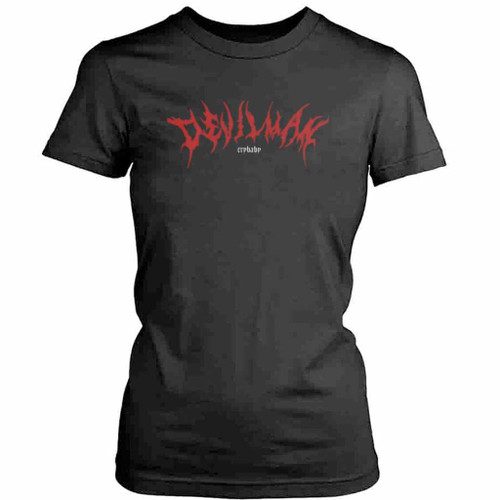 Devilman Crybaby Lettering Akira Fudo Womens T-Shirt Tee