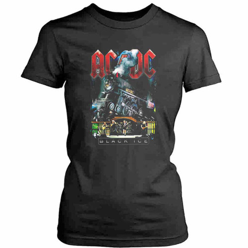 Acdc Black Ice Womens T-Shirt Tee