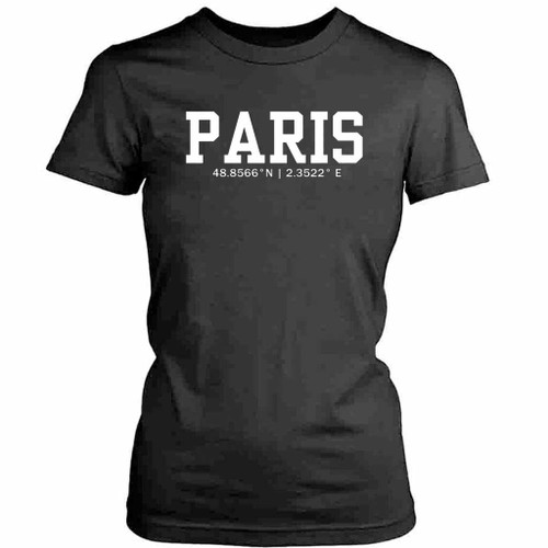 Paris France Womens T-Shirt Tee