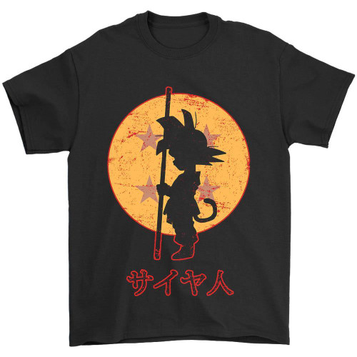 Goku Looking For Dragon Balls Man's T-Shirt Tee