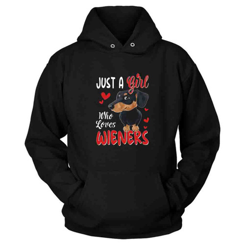 Funny Dachshund Love Dogs Logo Art Hoodie