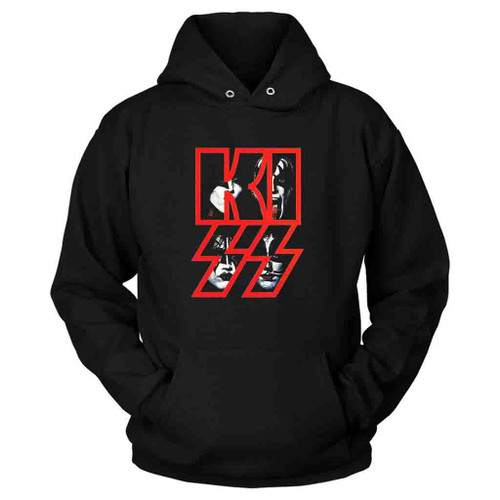 Kiss Band Text Logo Rock Heavy Metal Hoodie