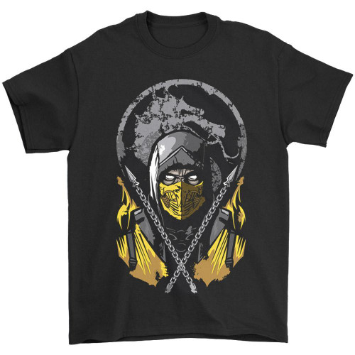 Mortal Kombat The Scorpion Fighter Man's T-Shirt Tee