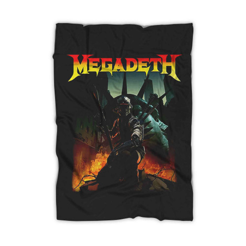 Megadeth Alien Embroidered Patch Blanket