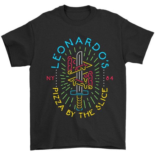 Tmnt Leo Pizza Ninja Turtle Man's T-Shirt Tee Tmnt Leo Pizza Ninja Turtle Man's T-Shirt Tee