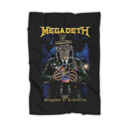 Megadeth Vic Sketch Vintage Blanket