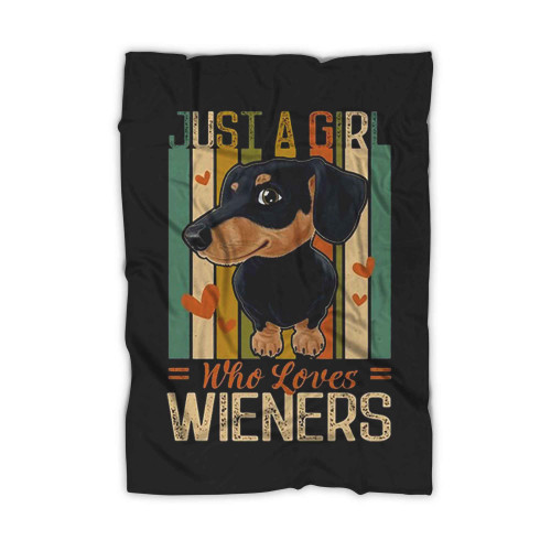 Funny Dachshund Love Dogs Blanket