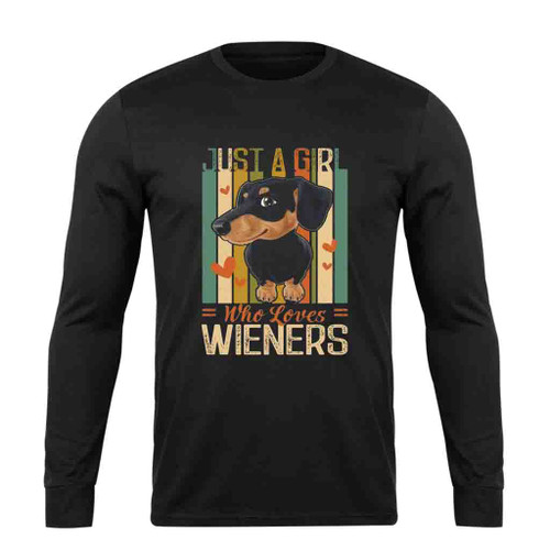 Funny Dachshund Love Dogs Long Sleeve T-Shirt Tee