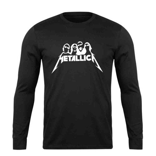 Metallica Rock Band Four Member Basic Long Sleeve T-Shirt Tee