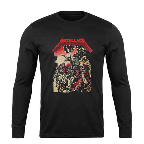 Metallica Skull Group Tour 2022 Vintage Long Sleeve T-Shirt Tee